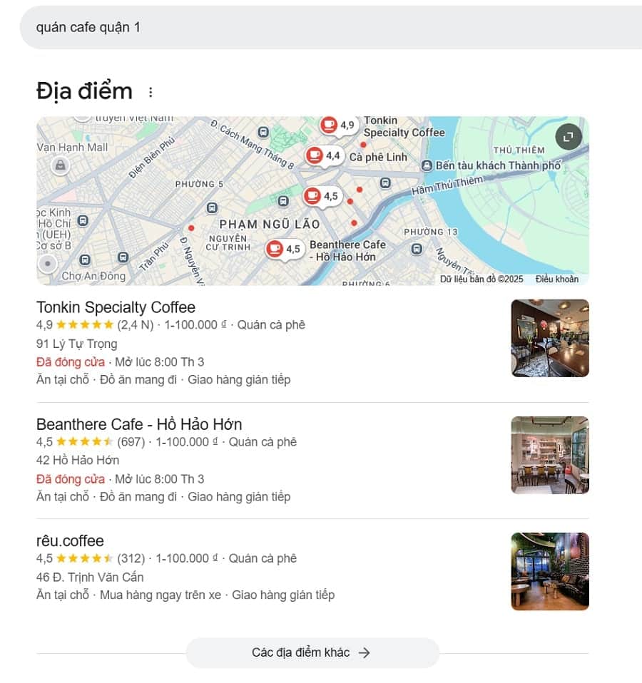 Khi người dùng không có thói quen tìm kiếm trên Google